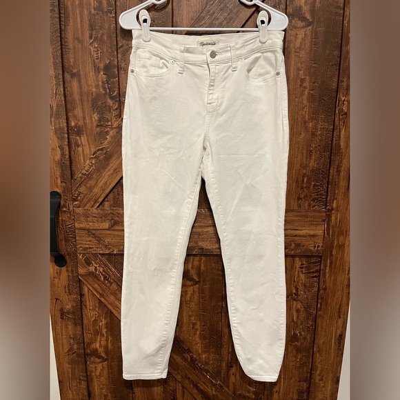 Madewell Denim - MADEWELL Womens white skinny jeans size 29 waist